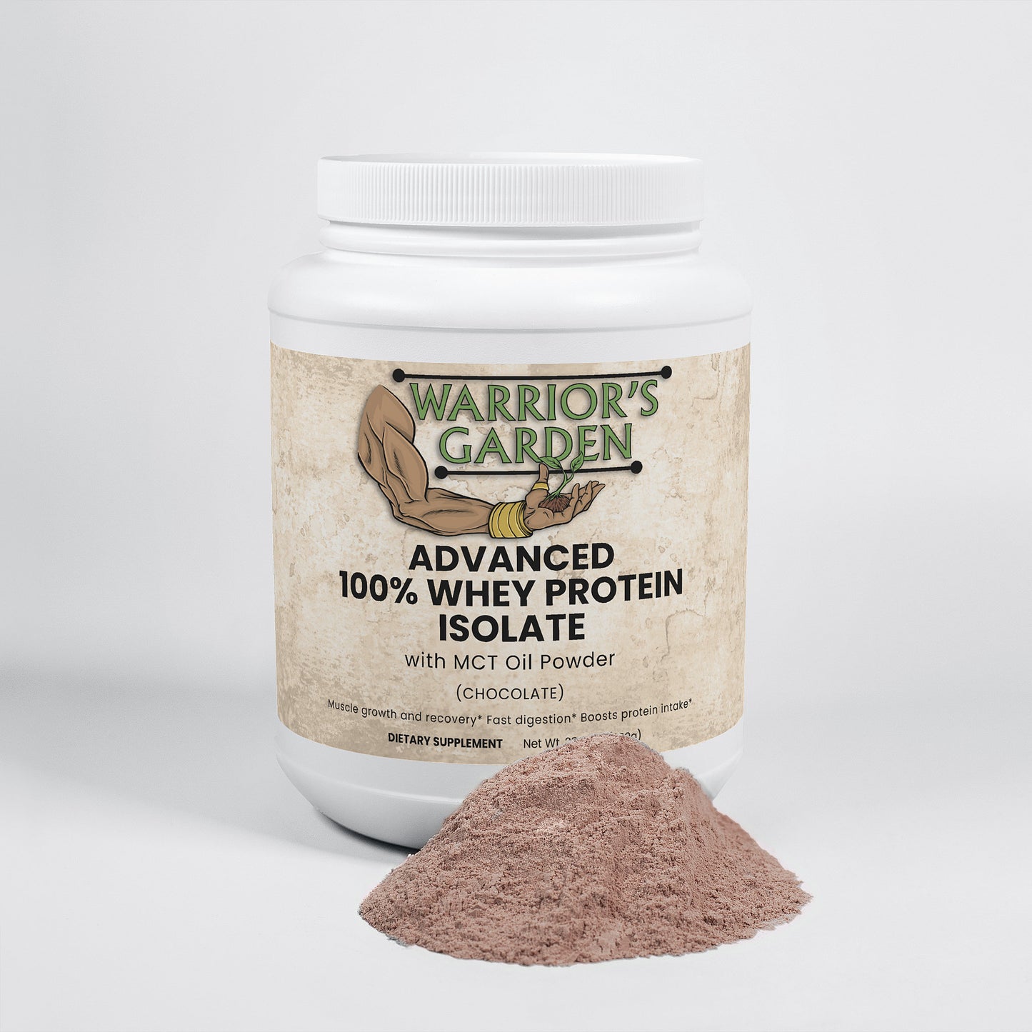 Advanced 100% Whey Protein Isolate w/MCT Oil Powder - (Chocolate)